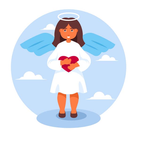 Little angel girl