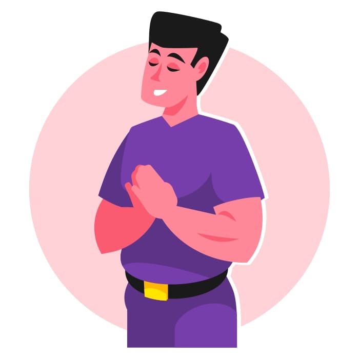 Man praying