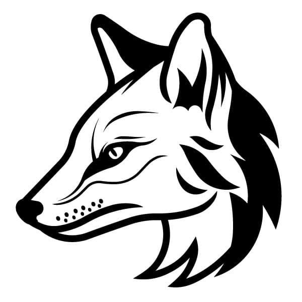 Fox head silhouette