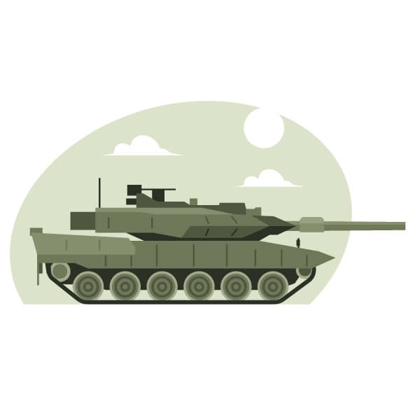 Military vehicle, a tank