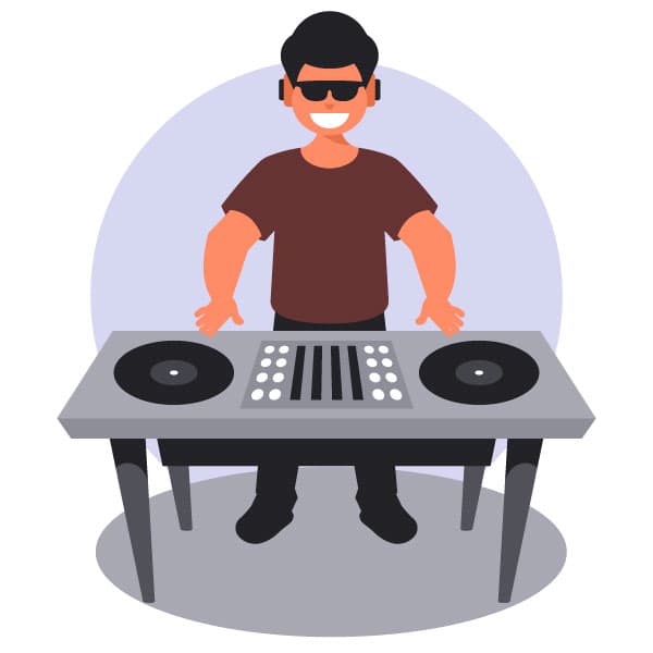 DJ pinchando discos