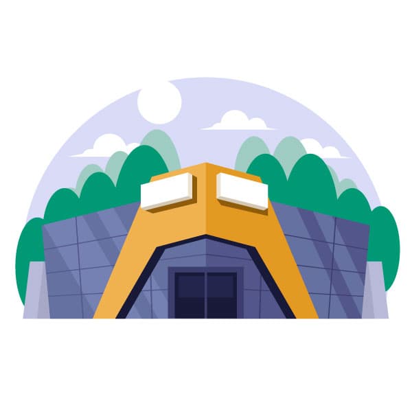 Modern shopping center