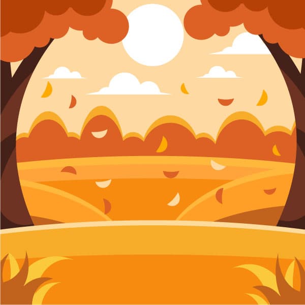 Fall season landscape