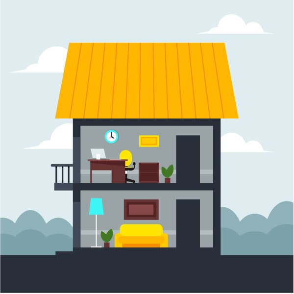 House in cut
