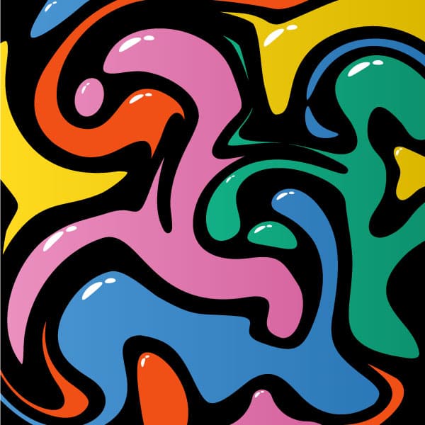 Manchas abstractas de colores