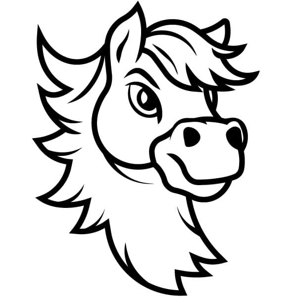 Cute stallion silhouette