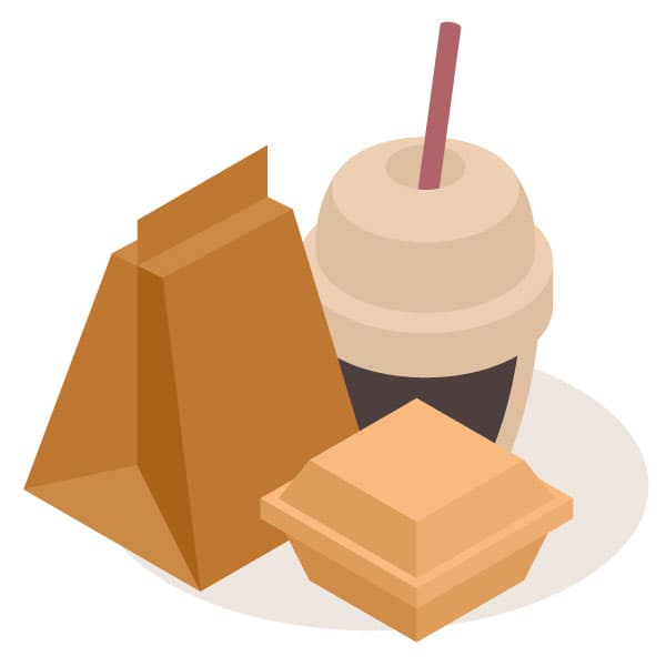 Fast food containers