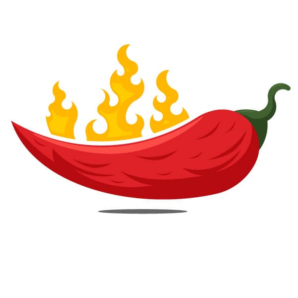 Very hot chili peppers