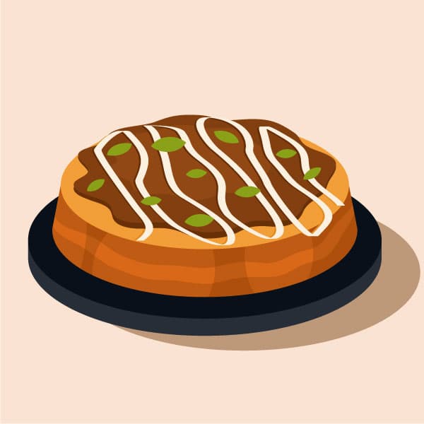 Okonomiyaki Japanese pancake