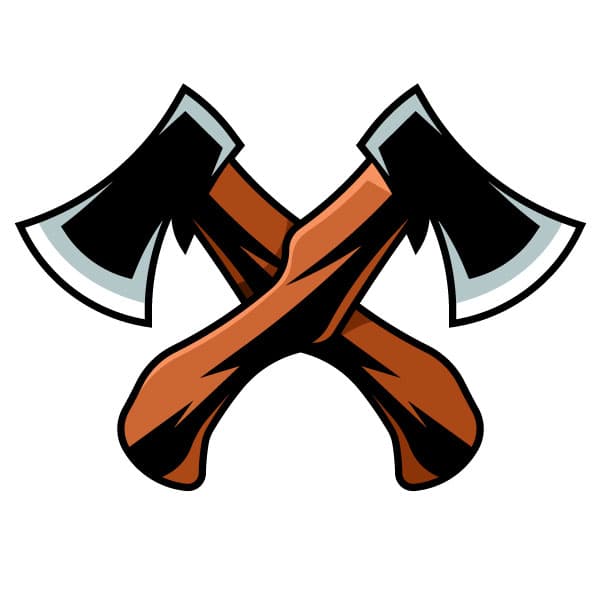 Crossed hatchets