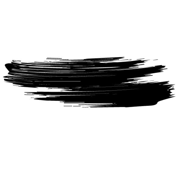 Brush stroke on transparent background