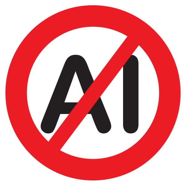 Sin pegatina de IA