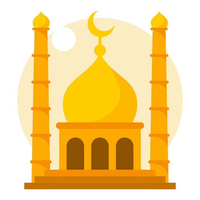 Moschea con due minareti