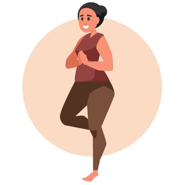 Woman exercising pilates