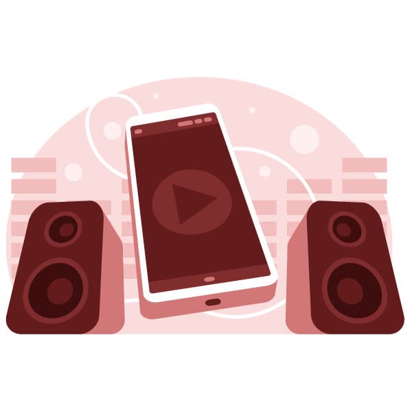 Smartphone and loudspeakers