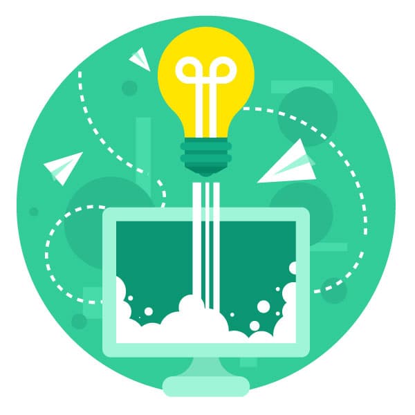 Startup graphic concept