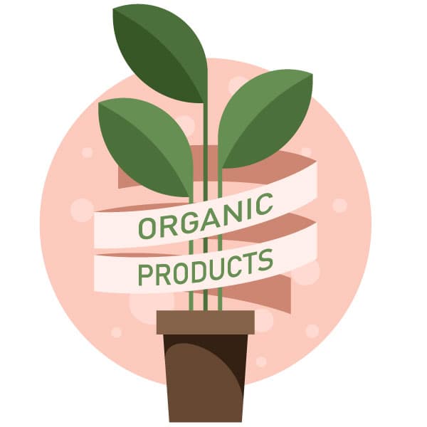 Organic products label