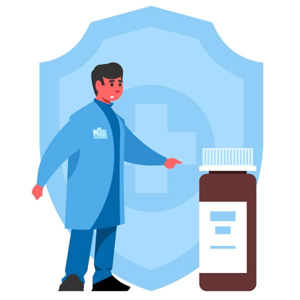 Doctor prescribes medicine